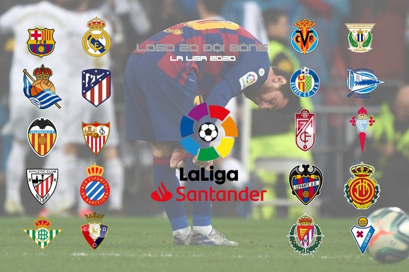 20 câu lạc bộ tranh tài nghẹt thở qua 38 vòng đấu để giành ngôi vương La Liga.